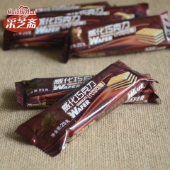 新货 老上海味道光明威化巧克力 老式威化饼干