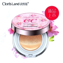 花皙蔻正品水感透提亮肤色气垫CC霜美白补水保湿遮瑕裸妆持久滋润 象牙白