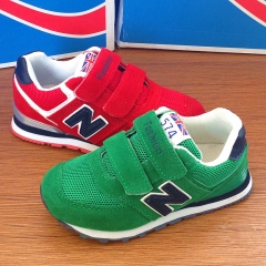 特价春秋款男童鞋儿童运动鞋春季中童小童韩版女童鞋N字旅游鞋潮 绿色 27码（内长17.2cm）